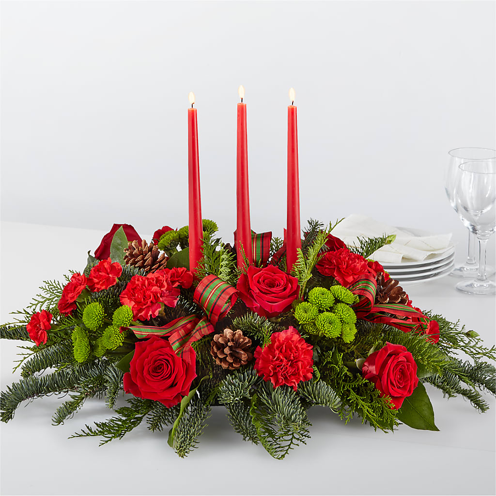 By the Candlelight Centerpiece – The Flower Shop For All Occasions, California MO