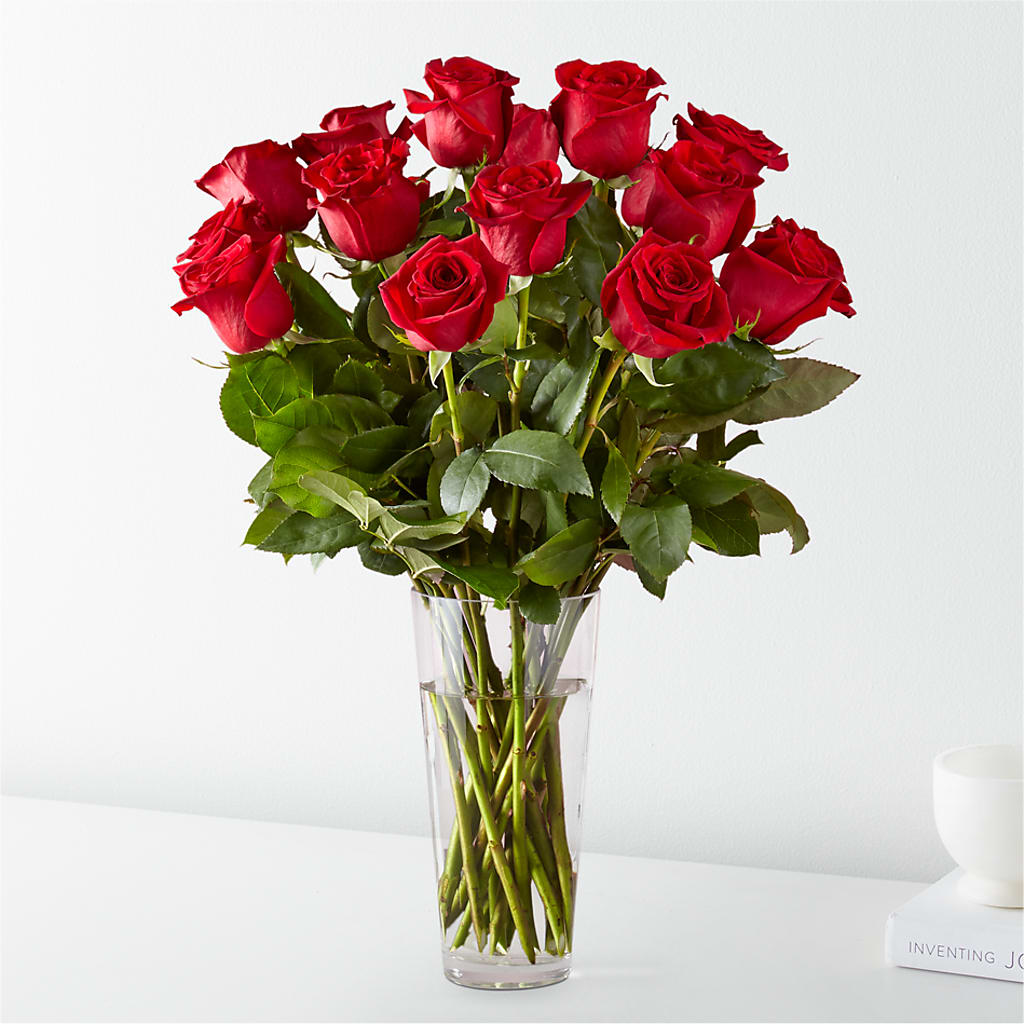 Long Stem Red Rose Bouquet – The Flower Shop For All Occasions, California MO