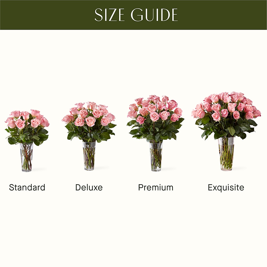Long Stem Pink Rose Bouquet – The Flower Shop For All Occasions, California MO
