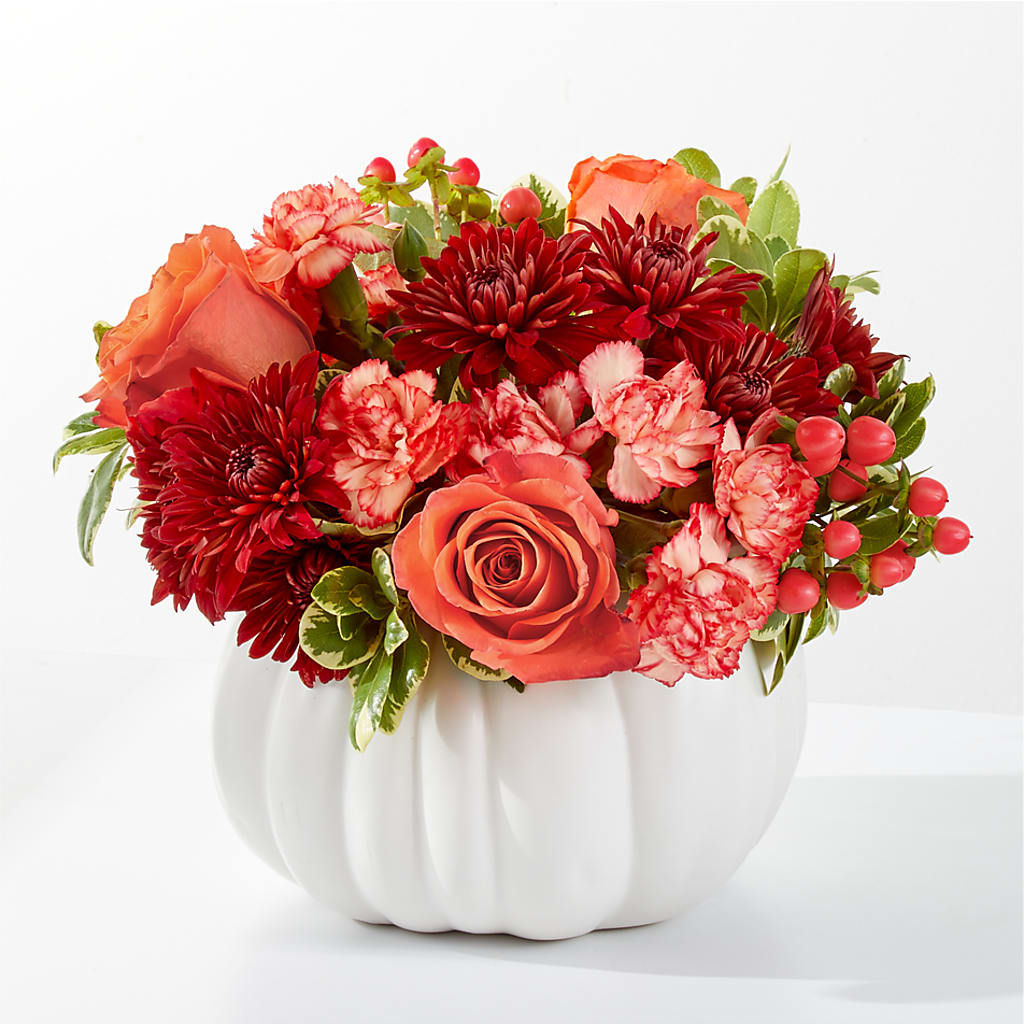 Autumn Air Pumpkin Bouquet – The Flower Shop For All Occasions, California MO