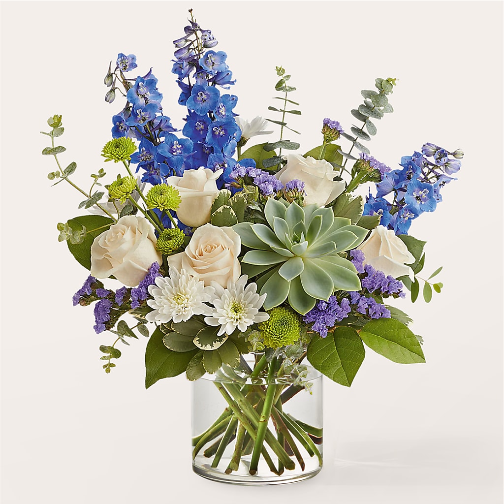 Cerulean Waves Bouquet – The Flower Shop For All Occasions, California MO