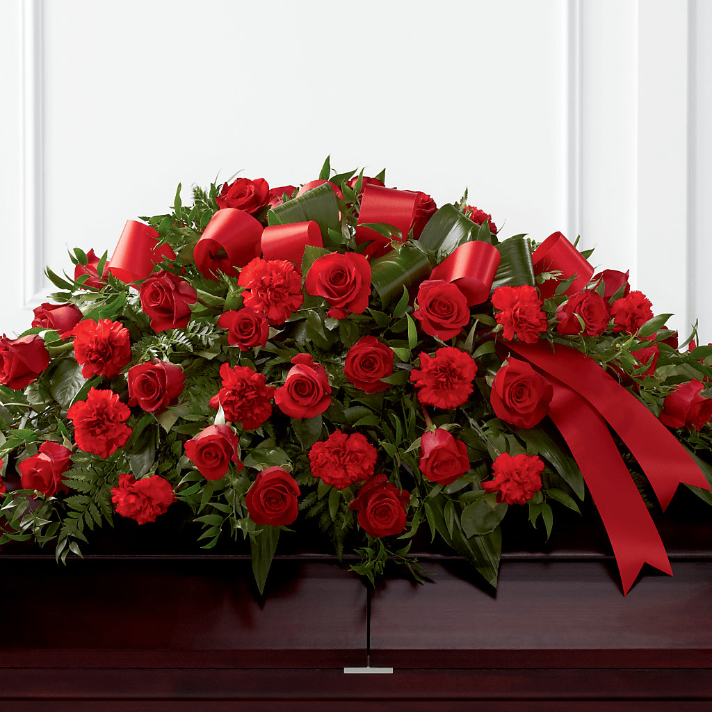 Tribute of Life Casket Spray – The Flower Shop For All Occasions, California MO