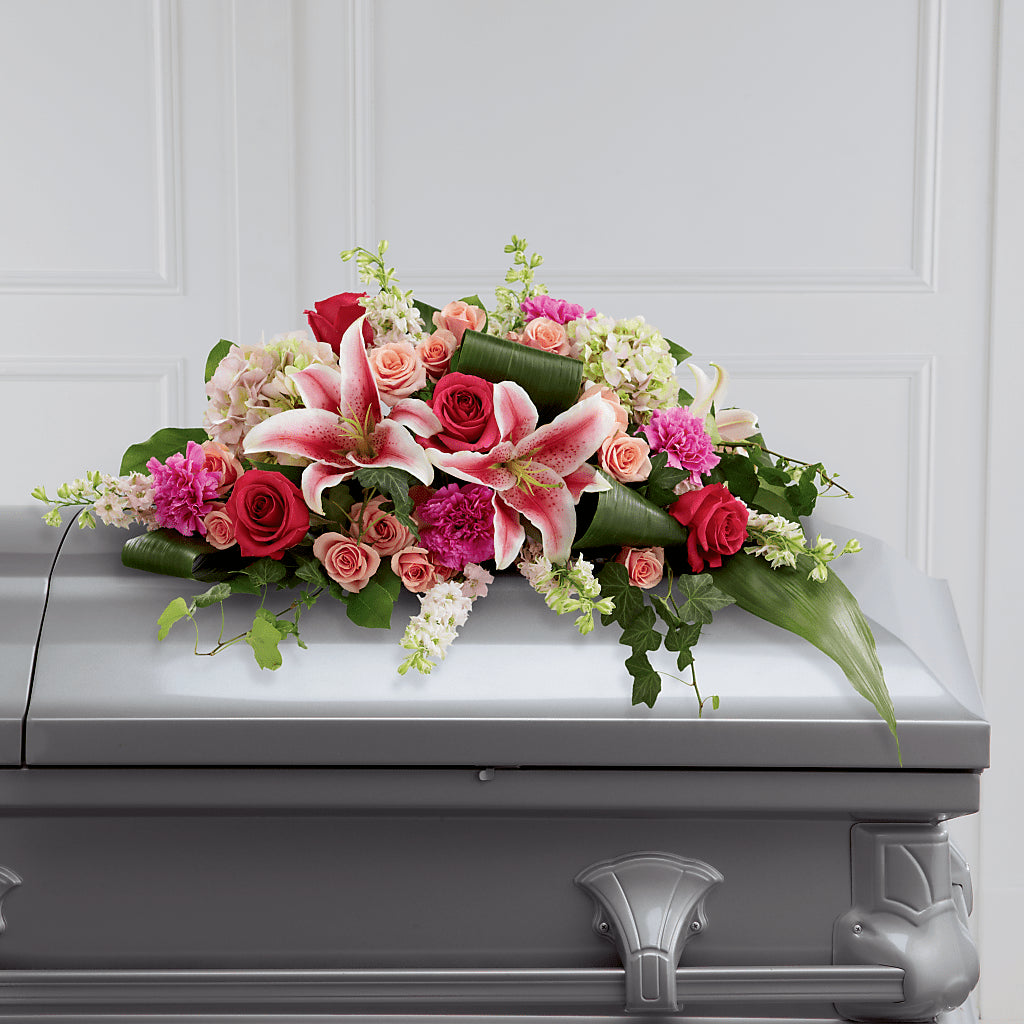 Splendid Grace Casket Spray – The Flower Shop For All Occasions, California MO