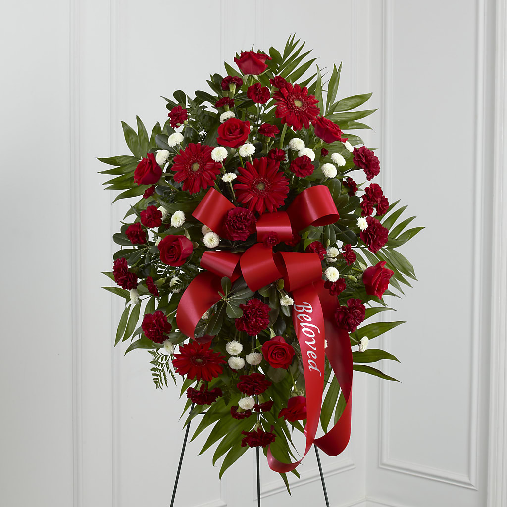Treasured Memories Standing Spray – The Flower Shop For All Occasions, California MO