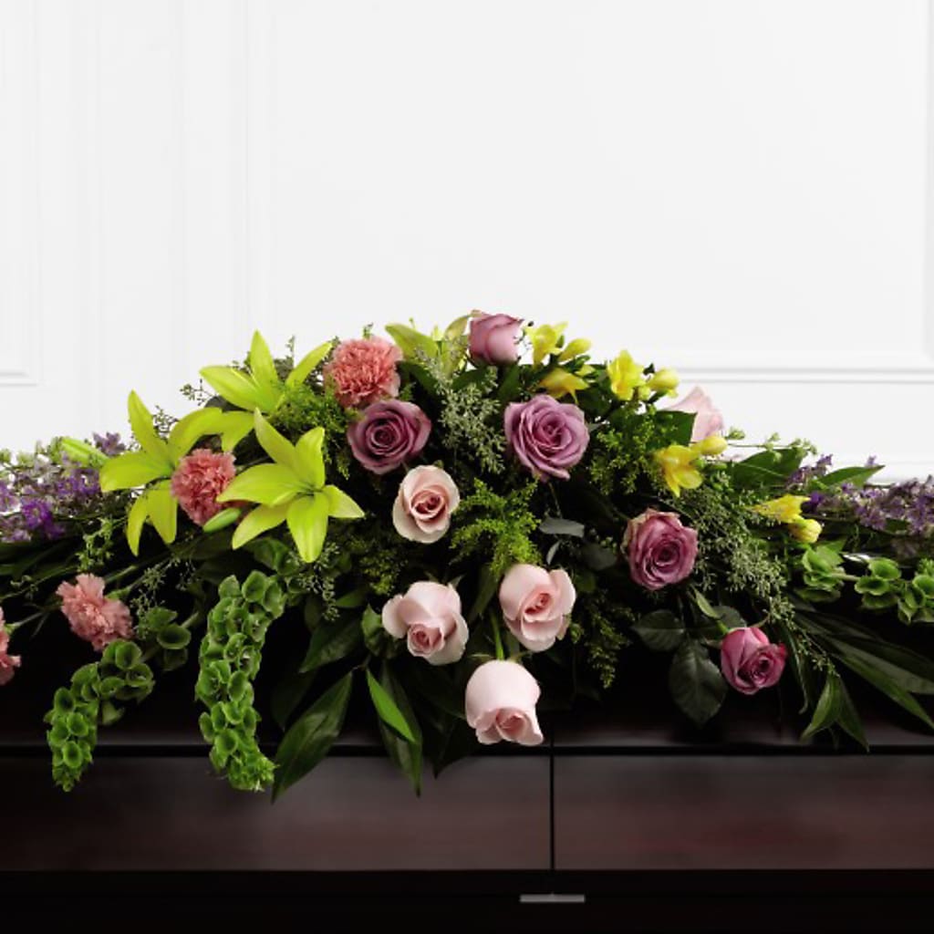 Forever Beloved Casket Spray – The Flower Shop For All Occasions, California MO