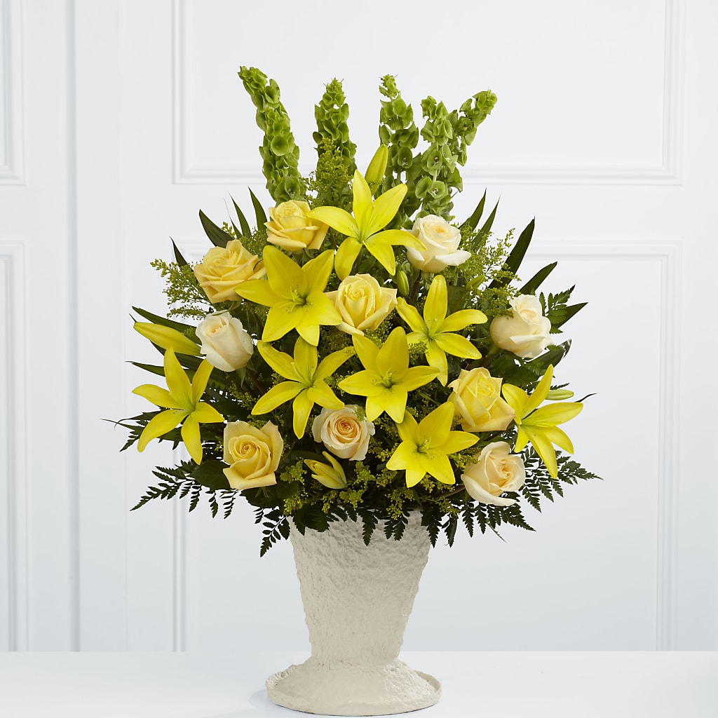 Golden Memories Arrangement – The Flower Shop For All Occasions, California MO