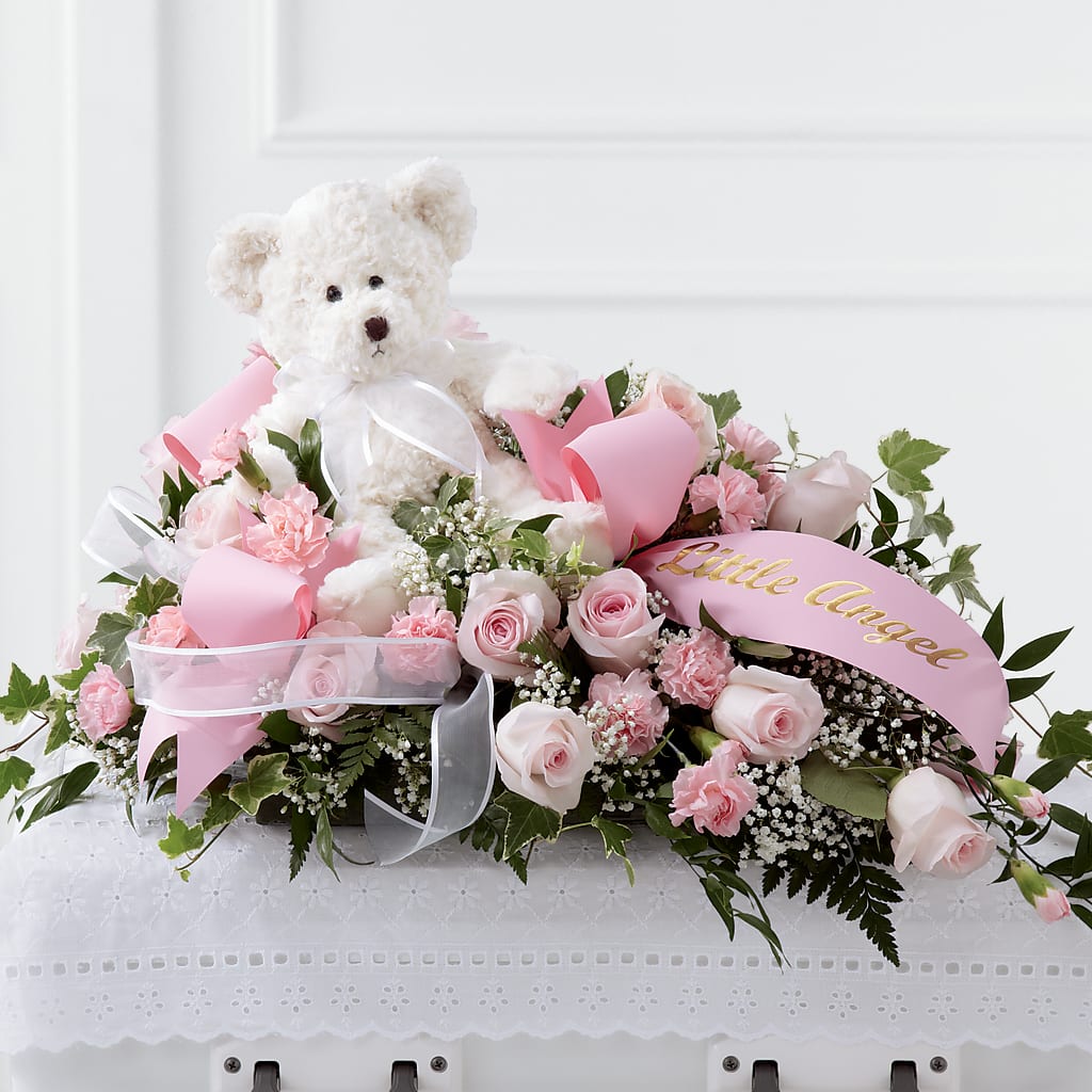 Touch of Sympathy Casket Spray – The Flower Shop For All Occasions, California MO