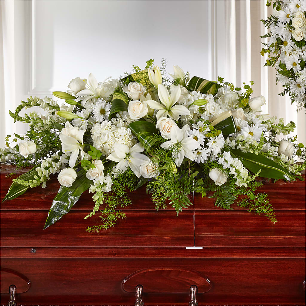 Abundance Casket Spray – The Flower Shop For All Occasions, California MO