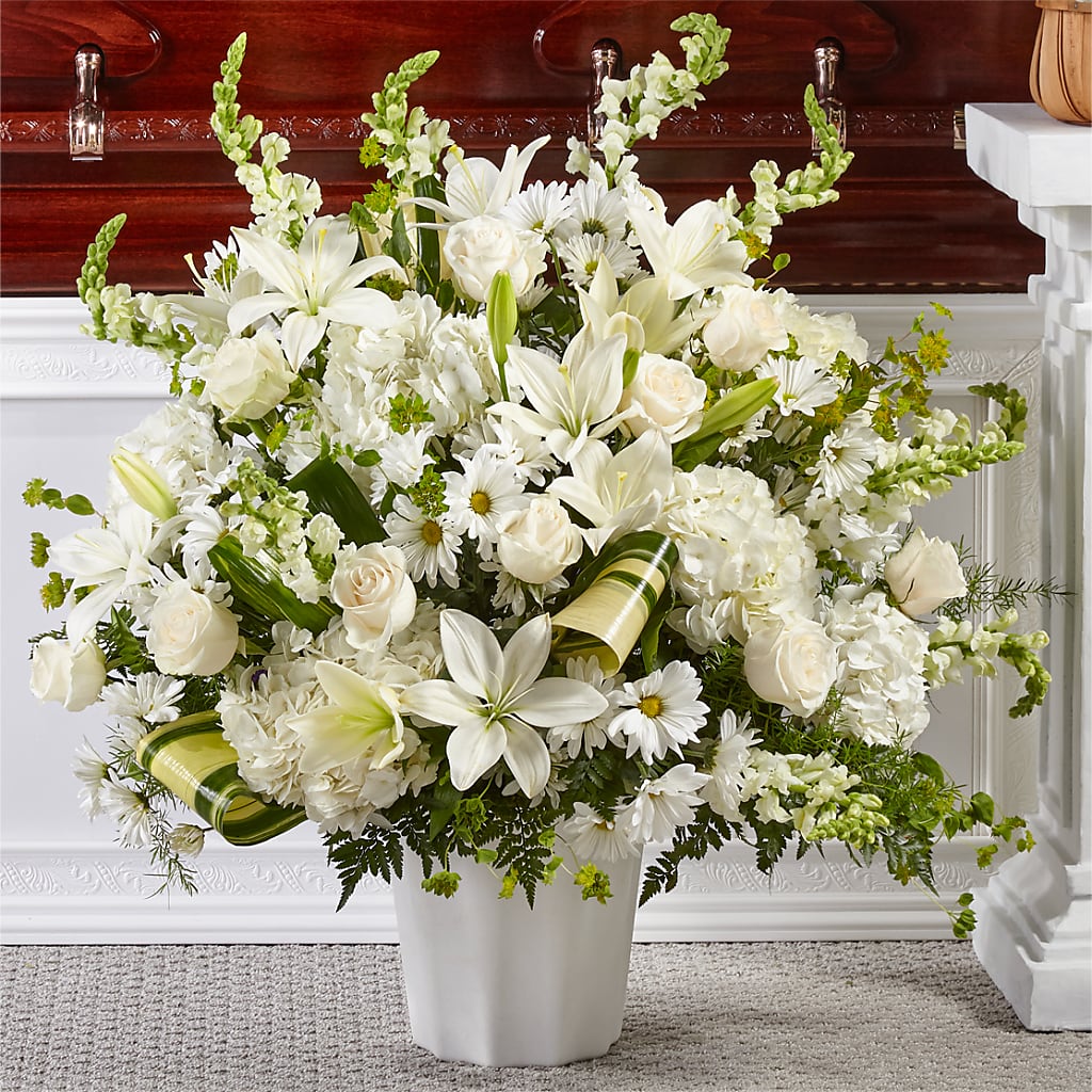 Thoughts of Tranquility Floor Basket – The Flower Shop For All Occasions, California MO