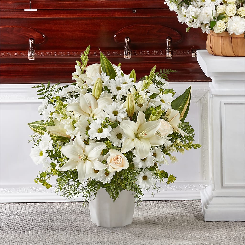 Thoughts of Tranquility Floor Basket – The Flower Shop For All Occasions, California MO
