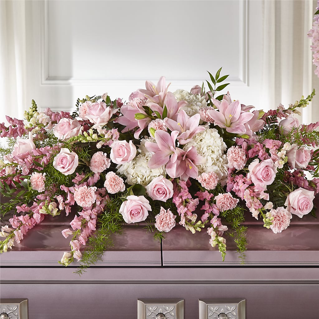 Life & Remembrance Casket Spray – The Flower Shop For All Occasions, California MO