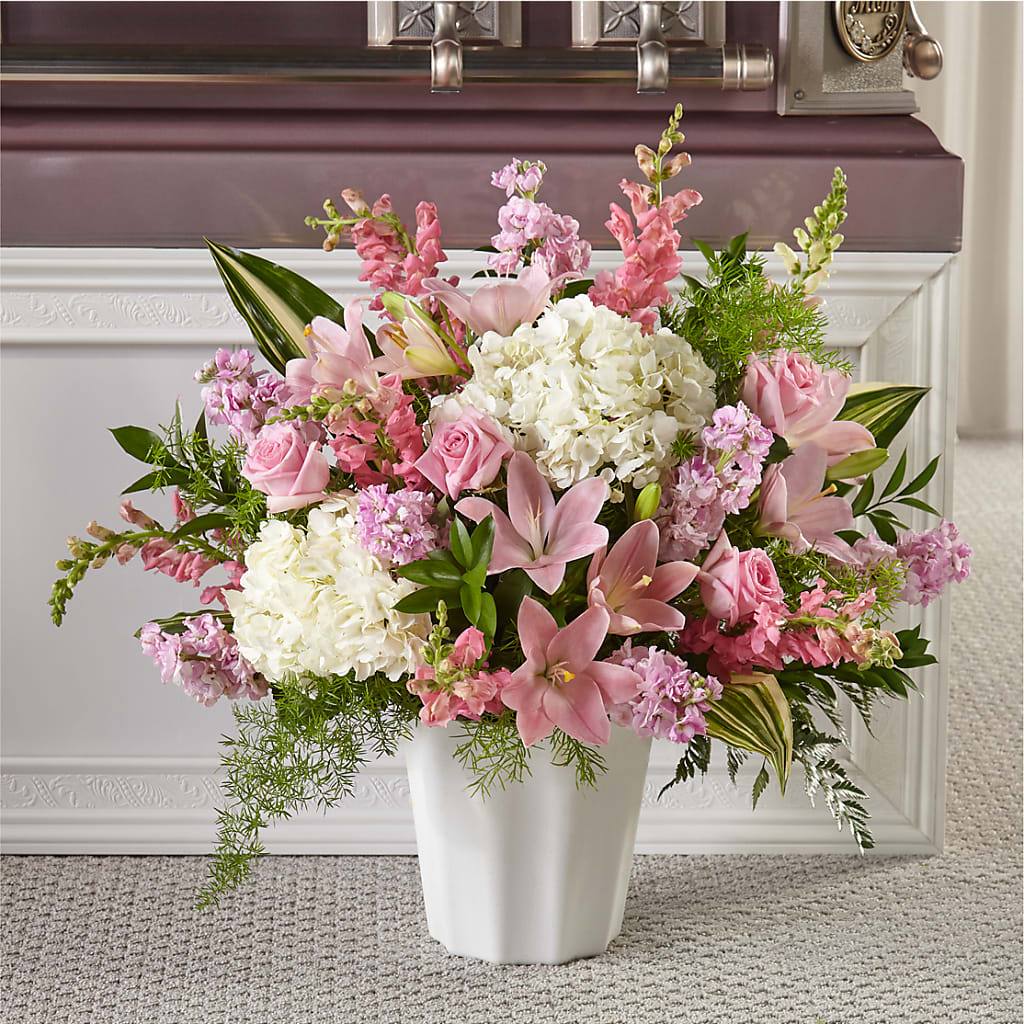 Simply Serene Floor Basket – The Flower Shop For All Occasions, California MO
