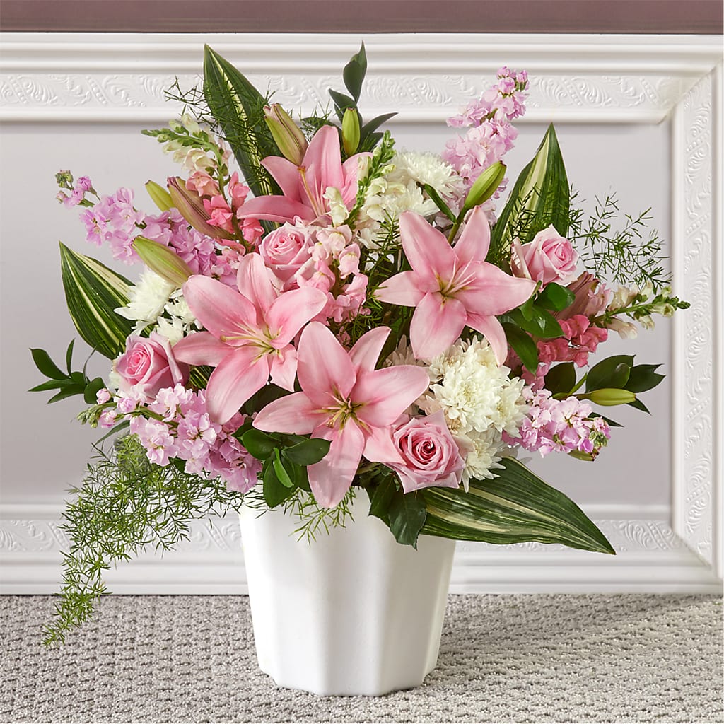 Simply Serene Floor Basket – The Flower Shop For All Occasions, California MO