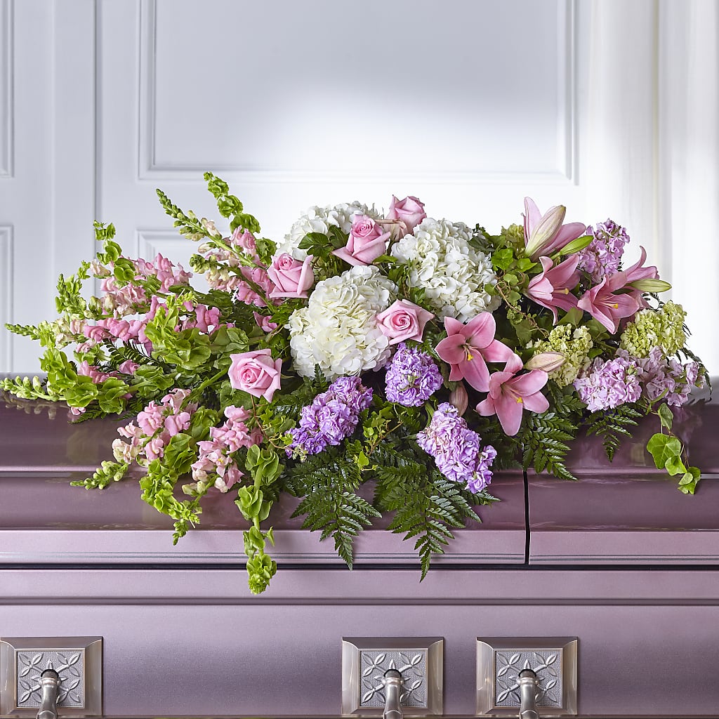 Life's Gratitude Casket Spray – The Flower Shop For All Occasions, California MO