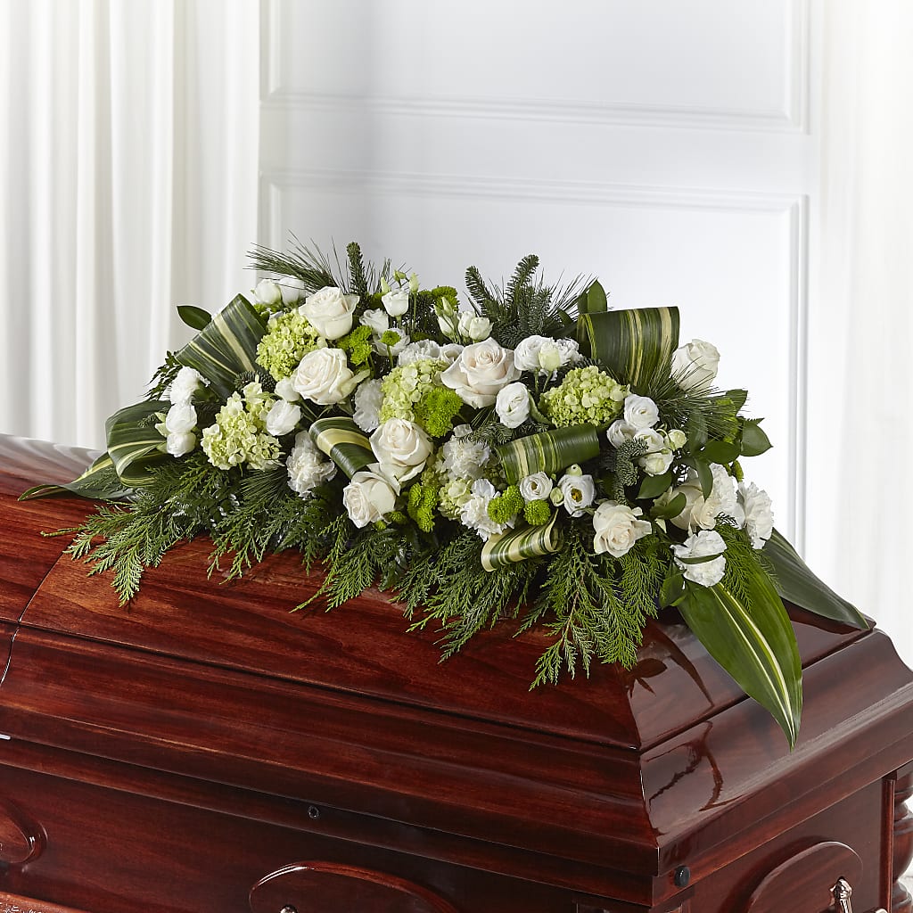 Hopeful Gesture Casket Spray – The Flower Shop For All Occasions, California MO