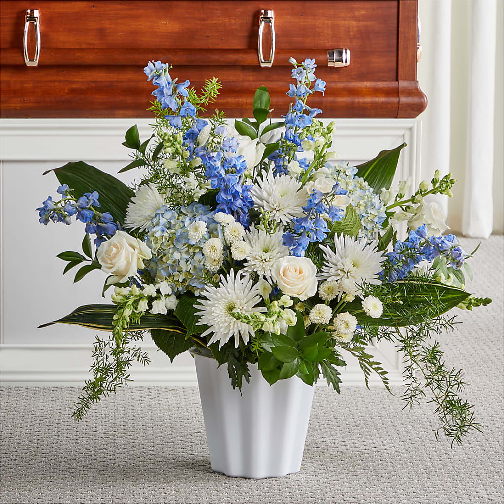 Everlasting Memories Floor Basket – The Flower Shop For All Occasions, California MO