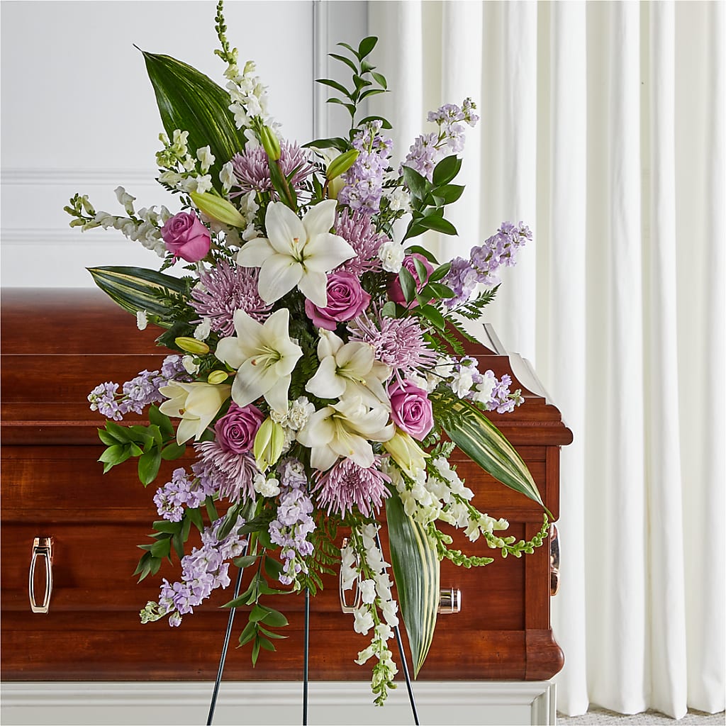 Grateful Hearts Standing Spray – The Flower Shop For All Occasions, California MO