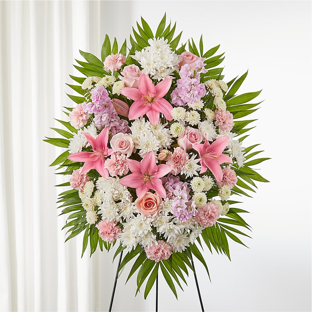 Offering Solace Standing Spray – The Flower Shop For All Occasions, California MO
