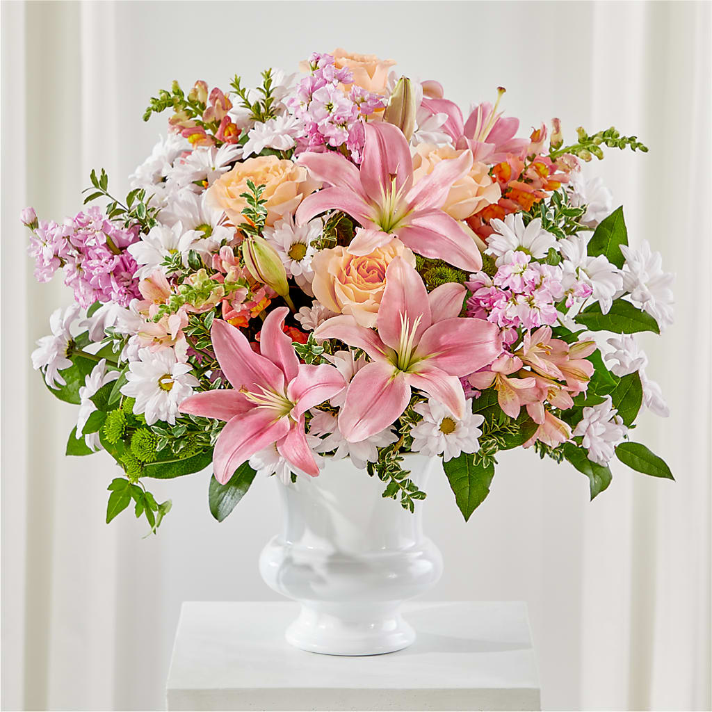 Heartfelt Gesture Urn Arrangement – The Flower Shop For All Occasions, California MO