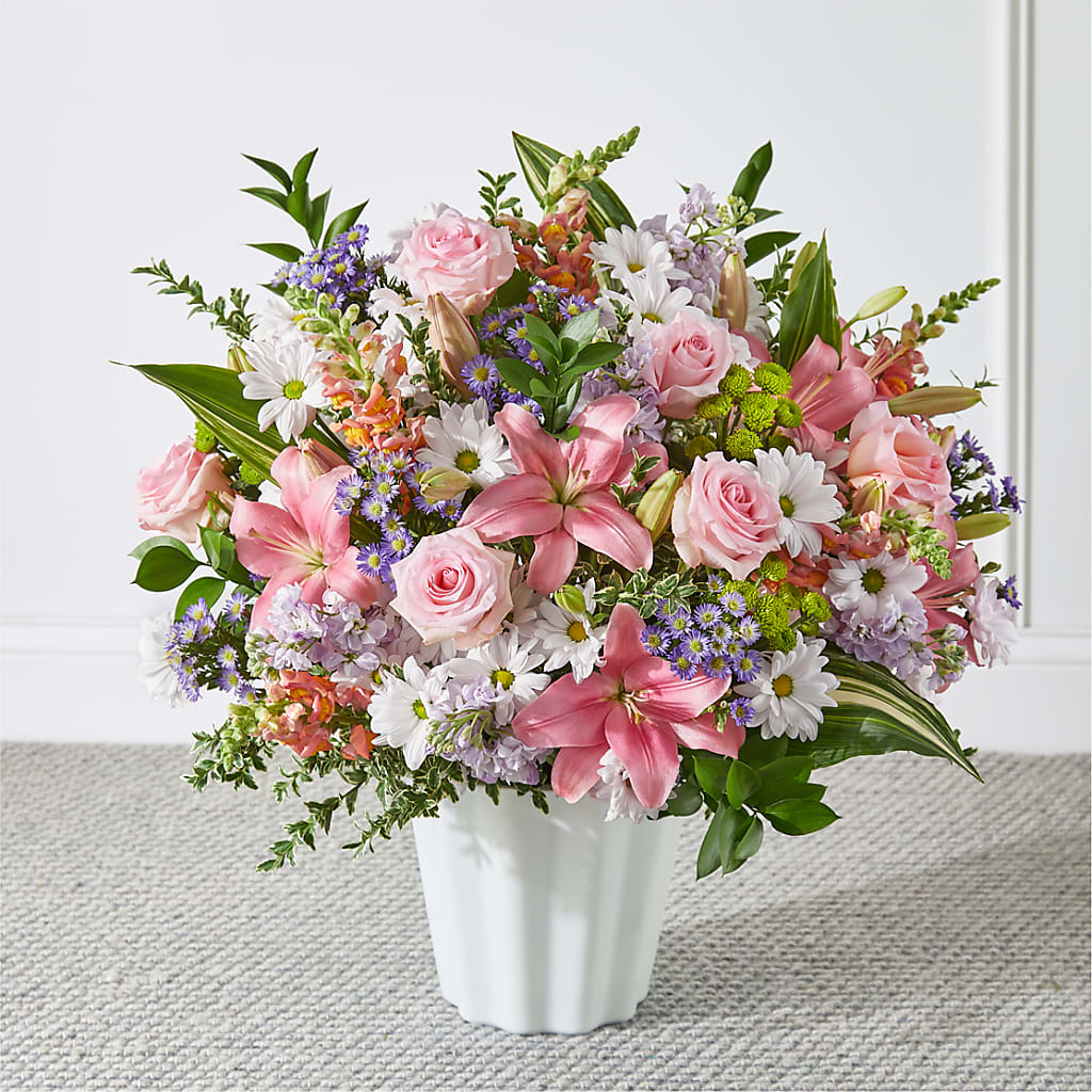 Abundant Compassion Floor Basket – The Flower Shop For All Occasions, California MO