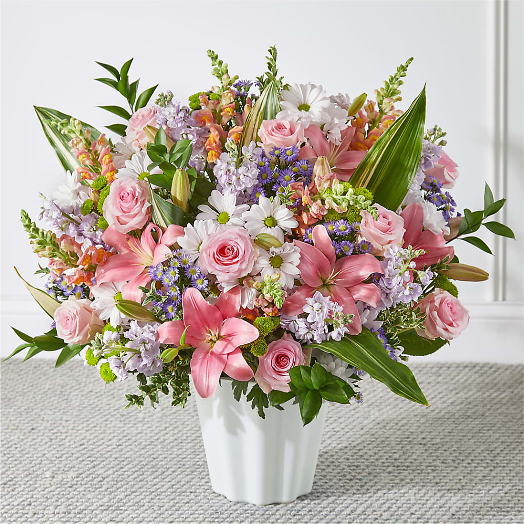 Abundant Compassion Floor Basket – The Flower Shop For All Occasions, California MO