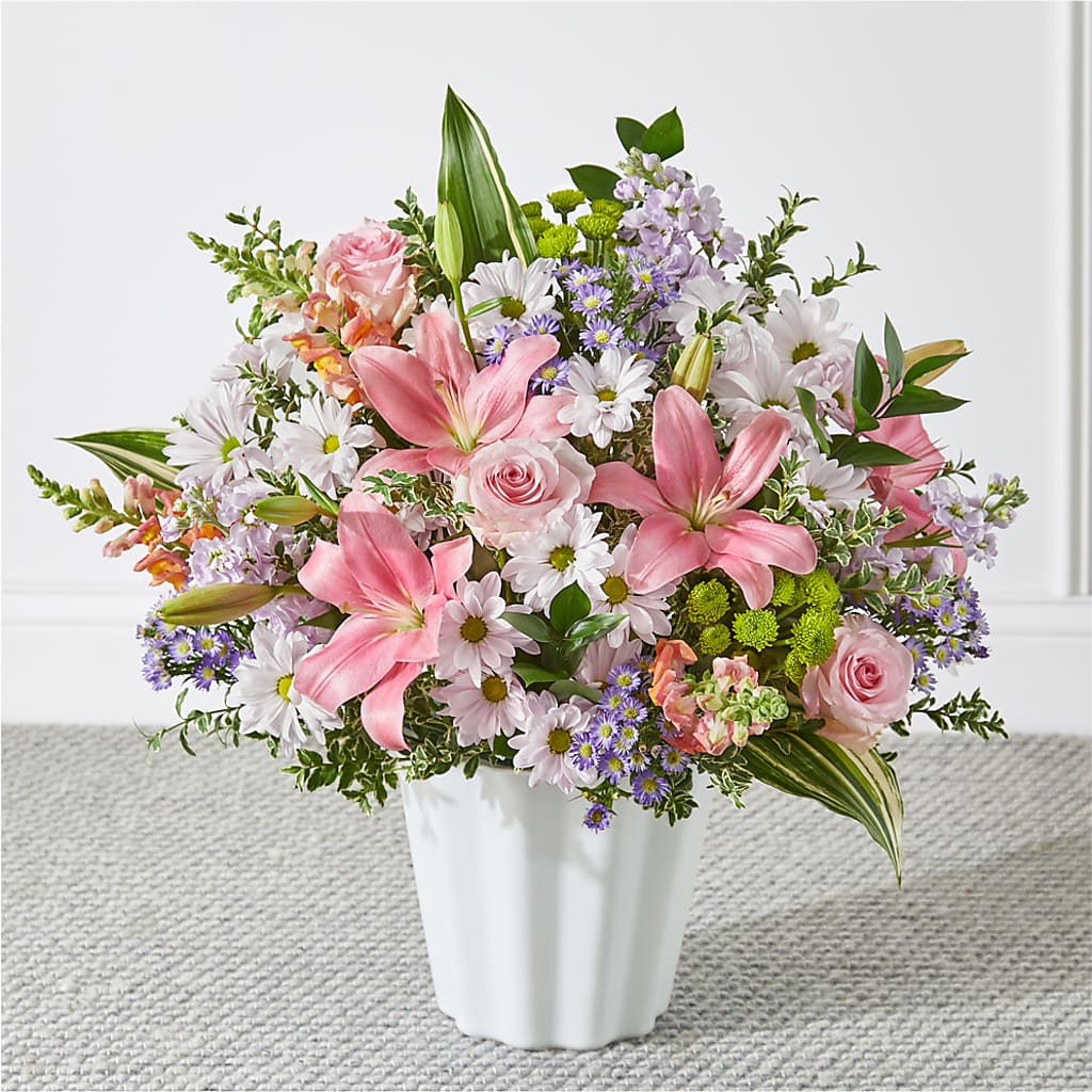 Abundant Compassion Floor Basket – The Flower Shop For All Occasions, California MO