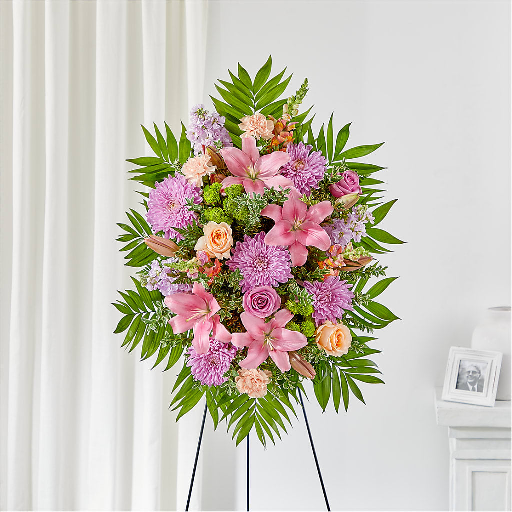 Love & Light Standing Spray – The Flower Shop For All Occasions, California MO
