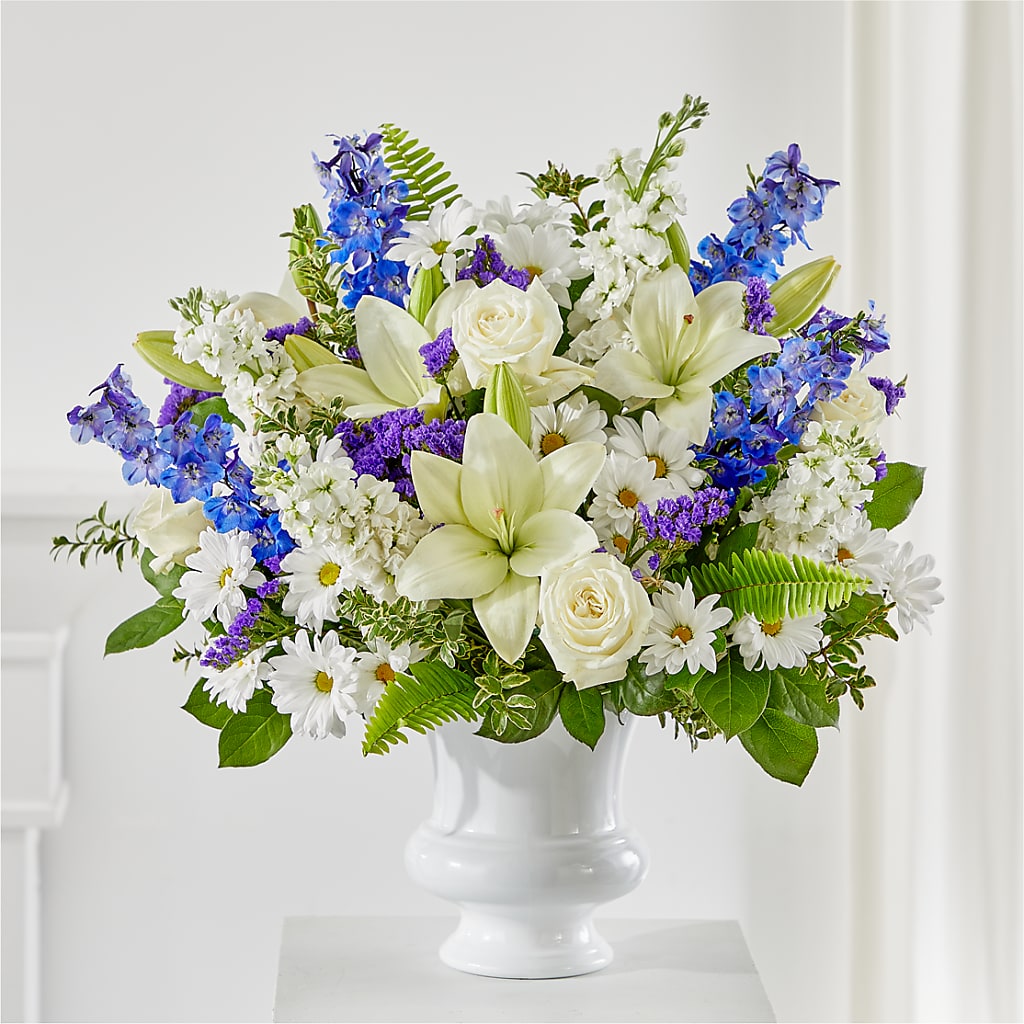 Expressions of Hope Urn Arrangement – The Flower Shop For All Occasions, California MO