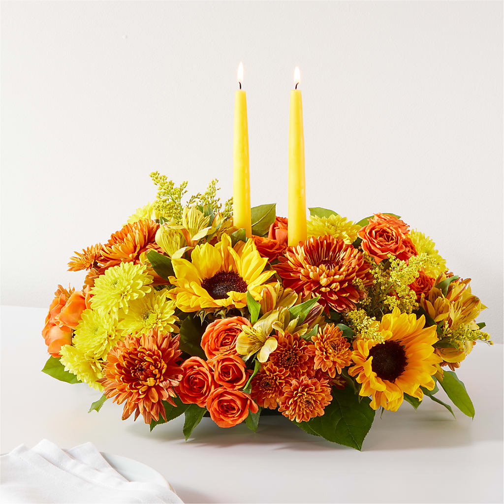 Autumn Harmony Centerpiece – The Flower Shop For All Occasions, California MO