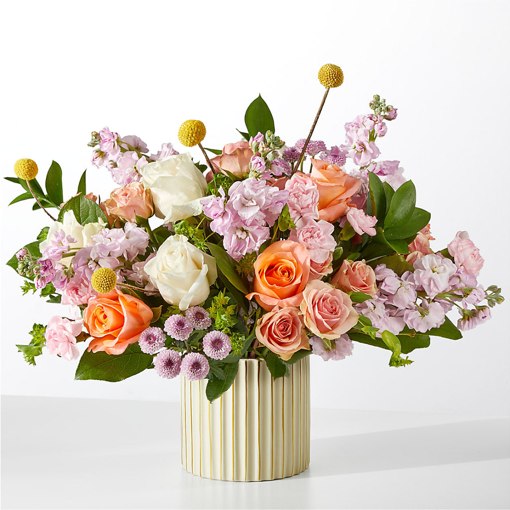 French Market Bouquet with Ivory Vase – The Flower Shop For All Occasions, California MO