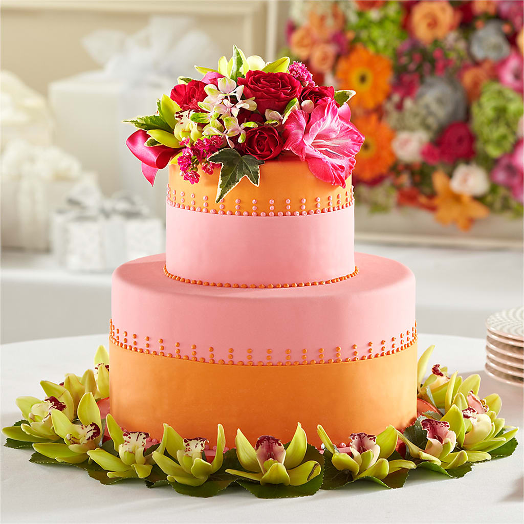 Sweet Citrus Cake Decor – The Flower Shop For All Occasions, California MO