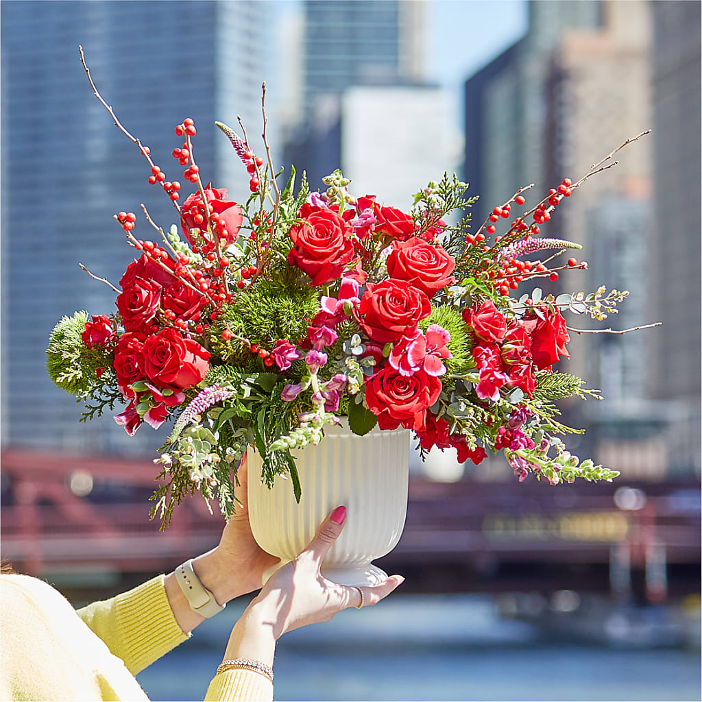 Big Red Bow Bouquet –  The Flower Shop For All Occasions, California MO