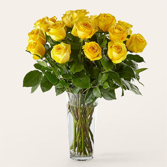 Long Stem Yellow Rose Bouquet –  The Flower Shop For All Occasions, California MO