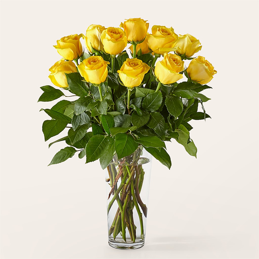 Long Stem Yellow Rose Bouquet –  The Flower Shop For All Occasions, California MO