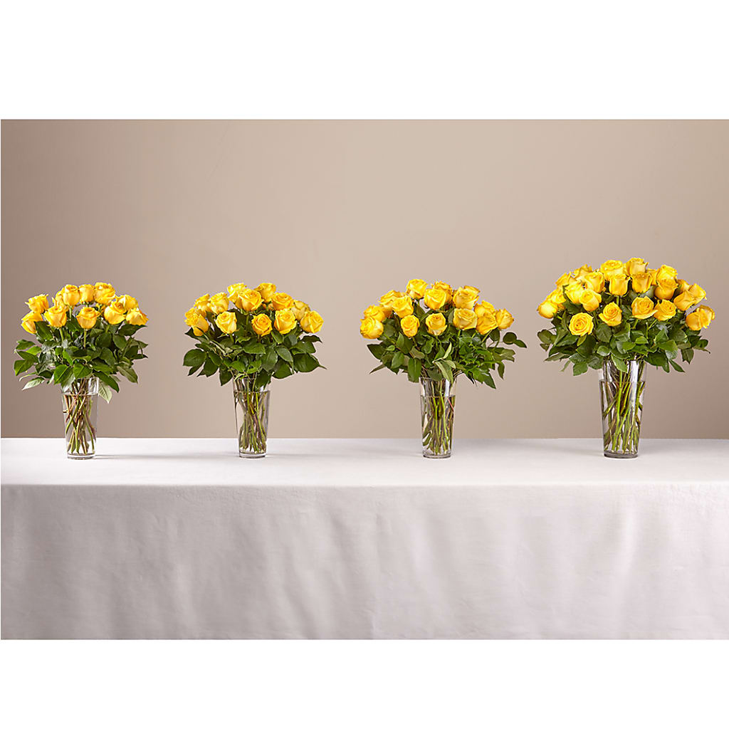 Long Stem Yellow Rose Bouquet –  The Flower Shop For All Occasions, California MO