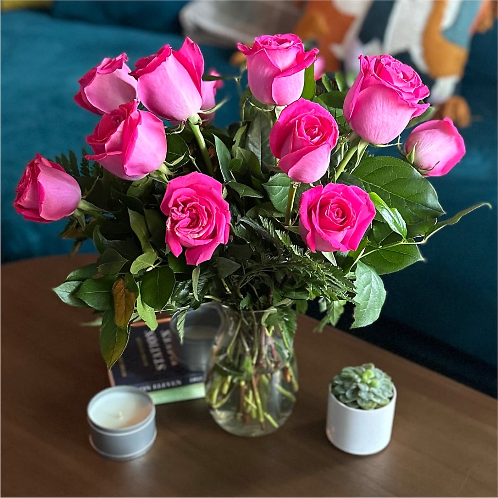Long Stem Pink Rose Bouquet –  The Flower Shop For All Occasions, California MO