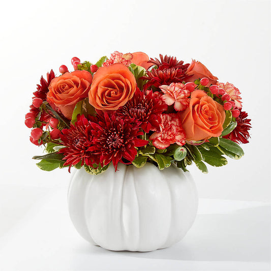 Autumn Air Pumpkin Bouquet –  The Flower Shop For All Occasions, California MO