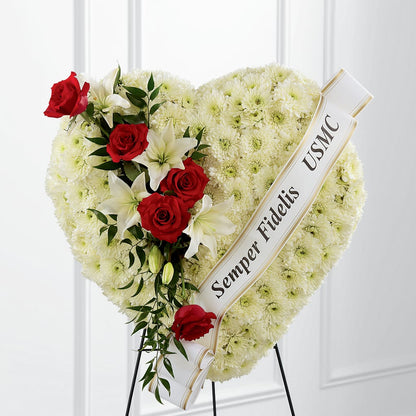 Heartfelt Hero Standing Heart –  The Flower Shop For All Occasions, California MO