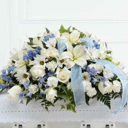 Tender Treasure Casket Spray –  The Flower Shop For All Occasions, California MO