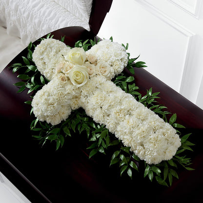 Peaceful Memories Casket Spray (Standard) –  The Flower Shop For All Occasions, California MO