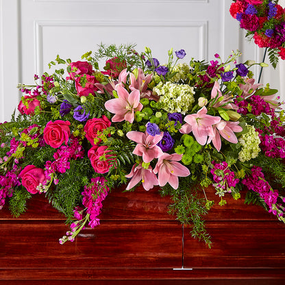 Radiant Tribute Casket Spray –  The Flower Shop For All Occasions, California MO