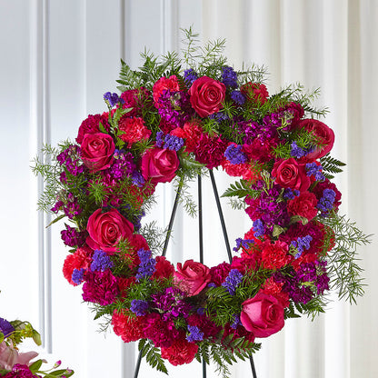 Calming Colors Wreath –  The Flower Shop For All Occasions, California MO