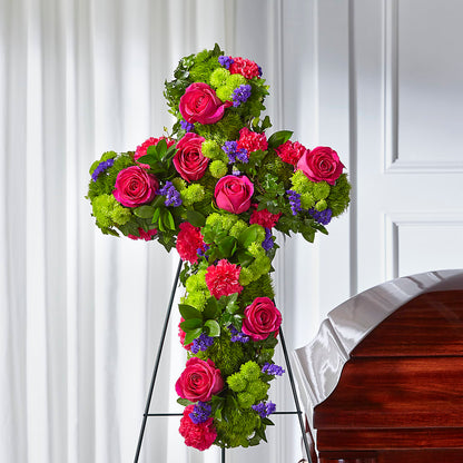 Tribute Rose Floral Cross –  The Flower Shop For All Occasions, California MO
