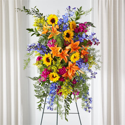 Sunlit Memories Standing Spray (Standard) –  The Flower Shop For All Occasions, California MO