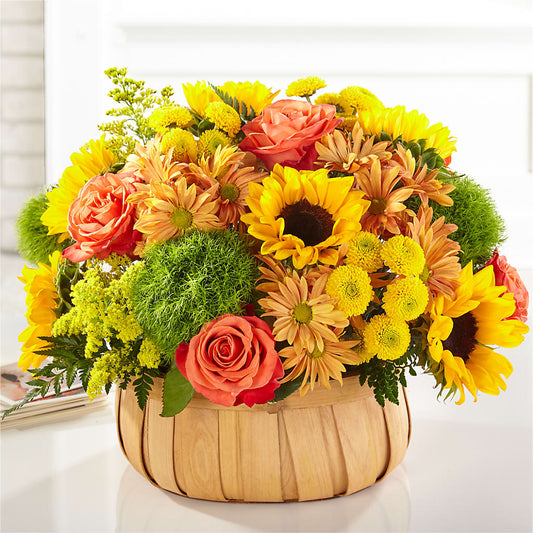Harvest Sunflower Basket –  The Flower Shop For All Occasions, California MO