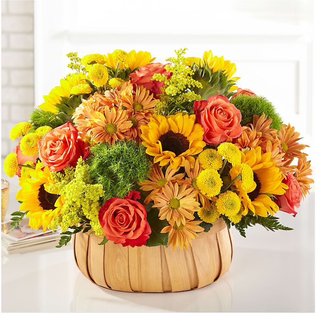 Harvest Sunflower Basket –  The Flower Shop For All Occasions, California MO