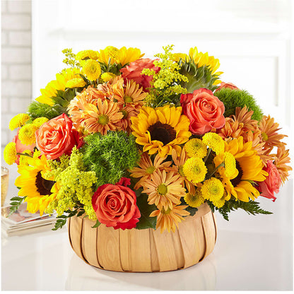 Harvest Sunflower Basket –  The Flower Shop For All Occasions, California MO