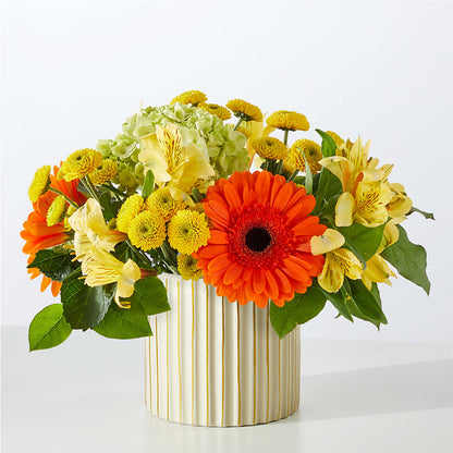 Autumn Sunshine Bouquet with Ivory Vase –  The Flower Shop For All Occasions, California MO