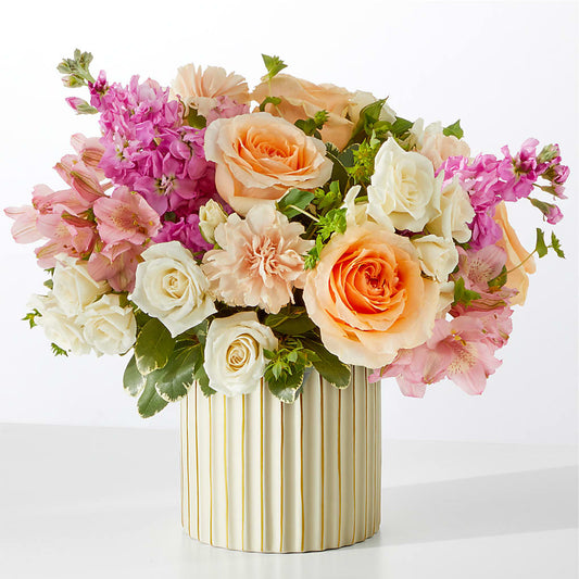 Paradise Bouquet with Ivory Vase –  The Flower Shop For All Occasions, California MO