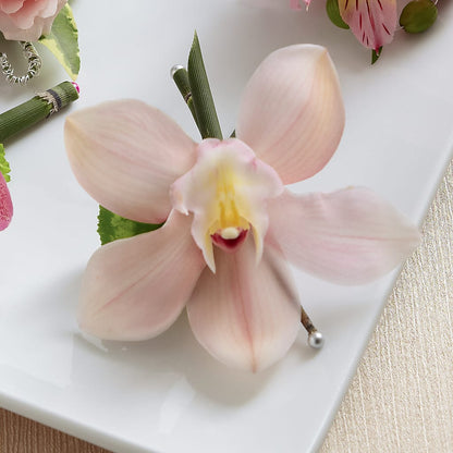 Pink Cymbidium Boutonniere –  The Flower Shop For All Occasions, California MO